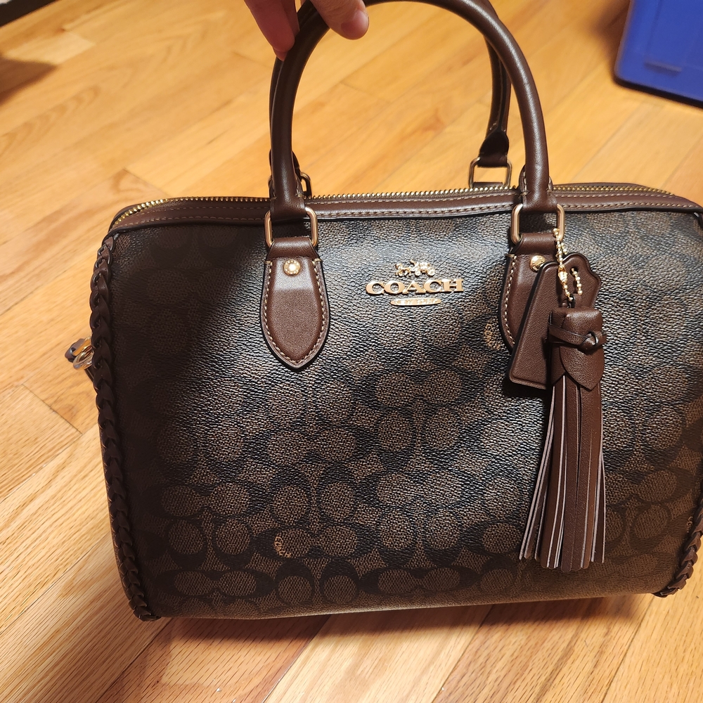 Coach Large Braided Rowan Satchel